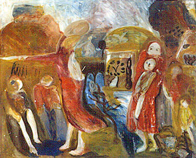 A backpacker's journey taking her in the direction the river flows